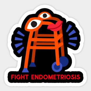 fight endometriosis Sticker